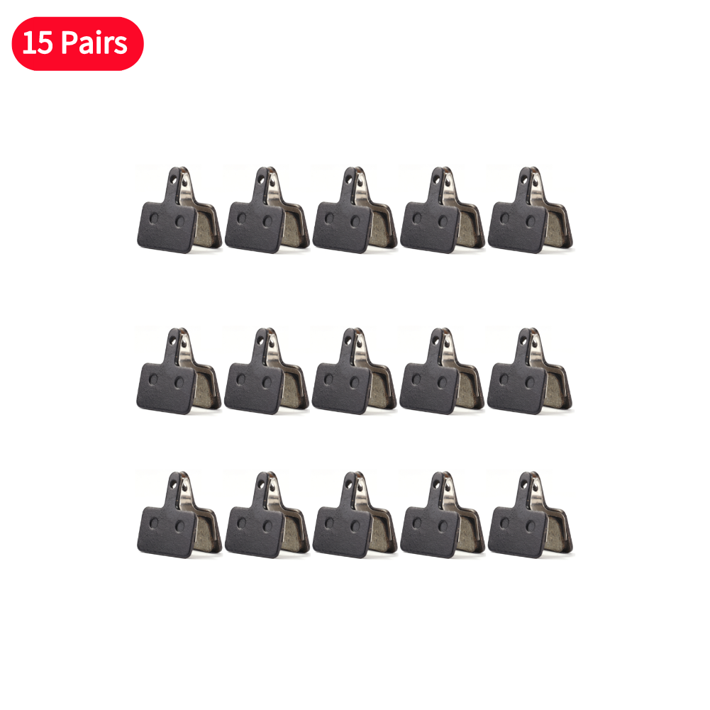 Pastillas de freno de disco para bicicleta de montaña, piezas de resina semimetálicas para SHIMANO M375 M445 M446, 10/15/20/30/40/50 pares: Borgoña
