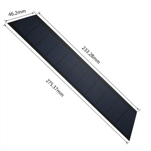 1Pcs 5.5V 280mA Trapizoid PET Laminated Polycrystalline Silicon Solar Cell, Solar Panel