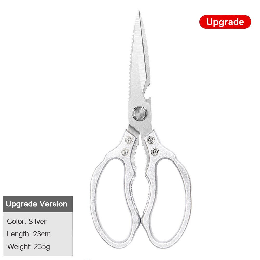Kitchen Scissors Multi-Purpose Kitchen Shears Heavy Duty Stainless Steal Safe Food Scissors for Chicken Poultry Fish Meat: 1 pack upgrade