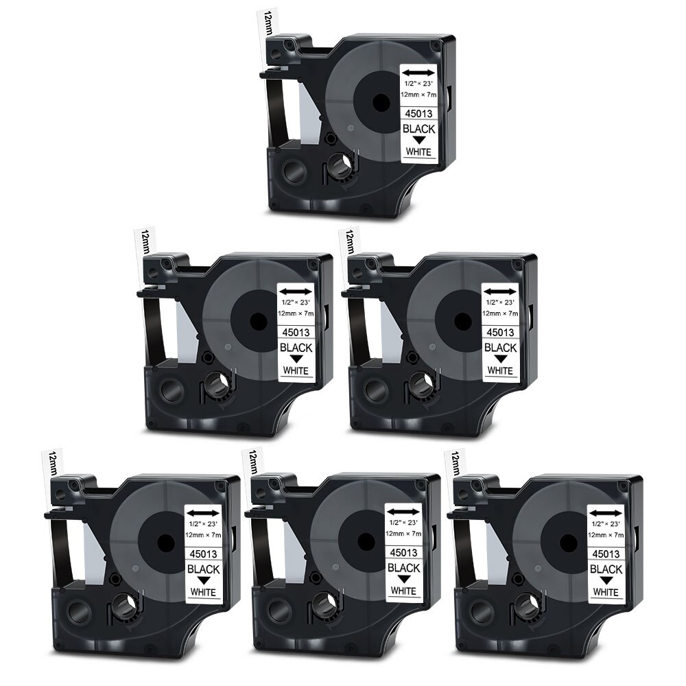 LM160 Dymo Labelmanager 160 Label Maker Etikettering Machine Draadloze Draagbare Hand Held Lprinter Compatibel Voor Dymo D1 45013 Label: 6 Black on White