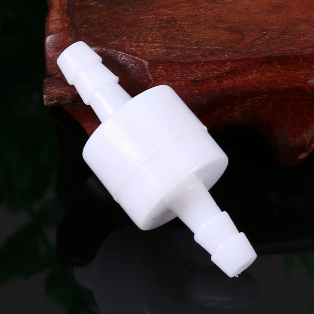 White Plastic One Way Inline Check Valve Gas Liquid Water 4mm / 6mm / 8mm / 12mm