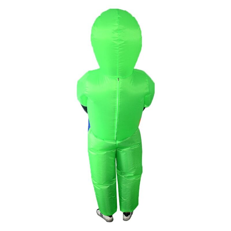 Opblaasbare Halloween Party Dress Green Alien Pick Me Up Kostuum Monster Volwassenen Lopen Uitvoeren Grappig Props Pak 24BE