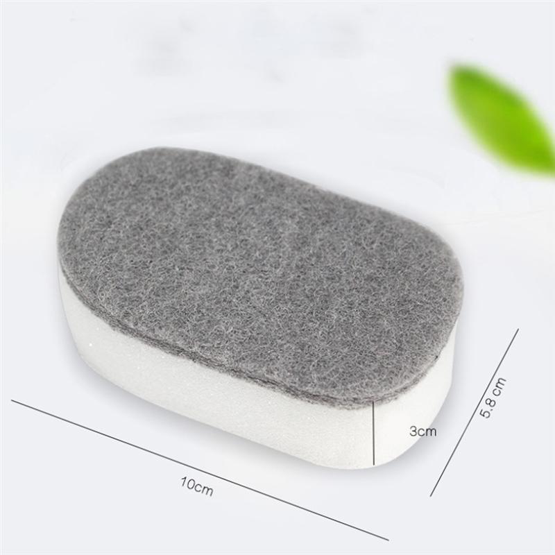 5pcs Household Sponge Scouring Pad Home Kitchen Dishwashing Sponge Cleaning Pad Sponge Cloth (Grey + White)