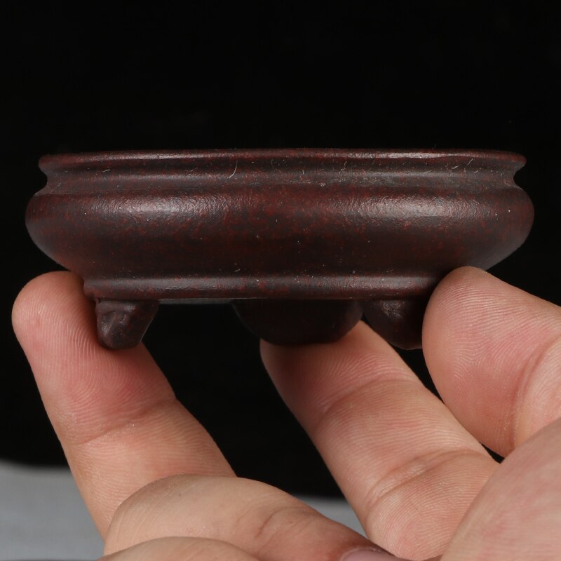 Mini pot à fleurs à sable violet | Petit pot à bonsaï, bassin non glaçure, pot de fleurs de jardin, YiXing
