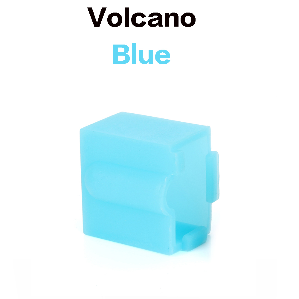 Para E3D V6/V5 MK7 MK8 MK9/Volnaco /BP6 calcetines de bloque de calor funda de silicona bloque calentador cubierta protectora Hotend para piezas de impresora 3D: Plata