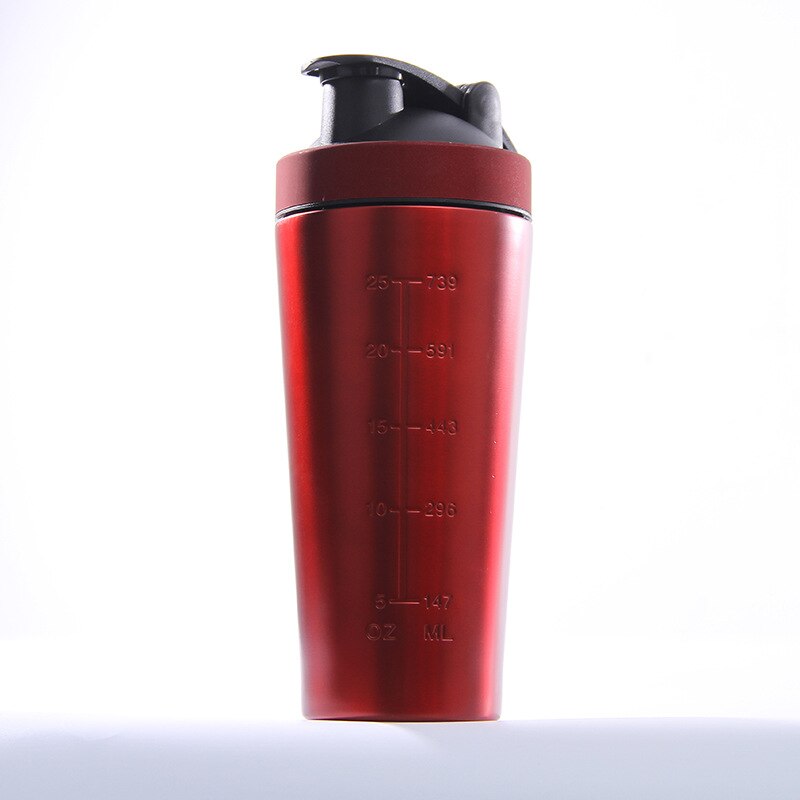 Rvs Eiwit Shaker Fles Gym Schudden Ketel Sport Milkshake Mixer Water Fles Wei-eiwit Voor Fitness Bpa-gratis: 07