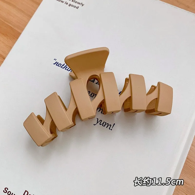 butikk, overdimensjonerte akrylhårklo krabbehårspenner i massiv plast til kvinner, butikk haihårspenner, hårtilbehør til jenter: Plomme