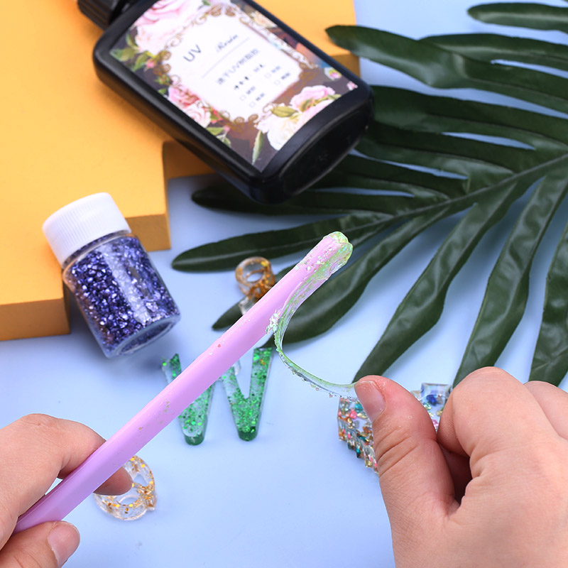 100ML Silicone Measuring Cup Graduated Beaker Epoxy Resin Glue Tools Reused Silicone Round Stirring Rod Measuring Tools