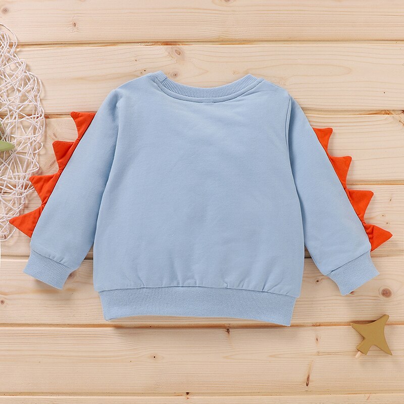 automne enfant en bas âge sweat unisexe bleu bébé garçons chemises 0-4 ans enfants dessin animé enfants Crocodile impression à manches longues vêtements