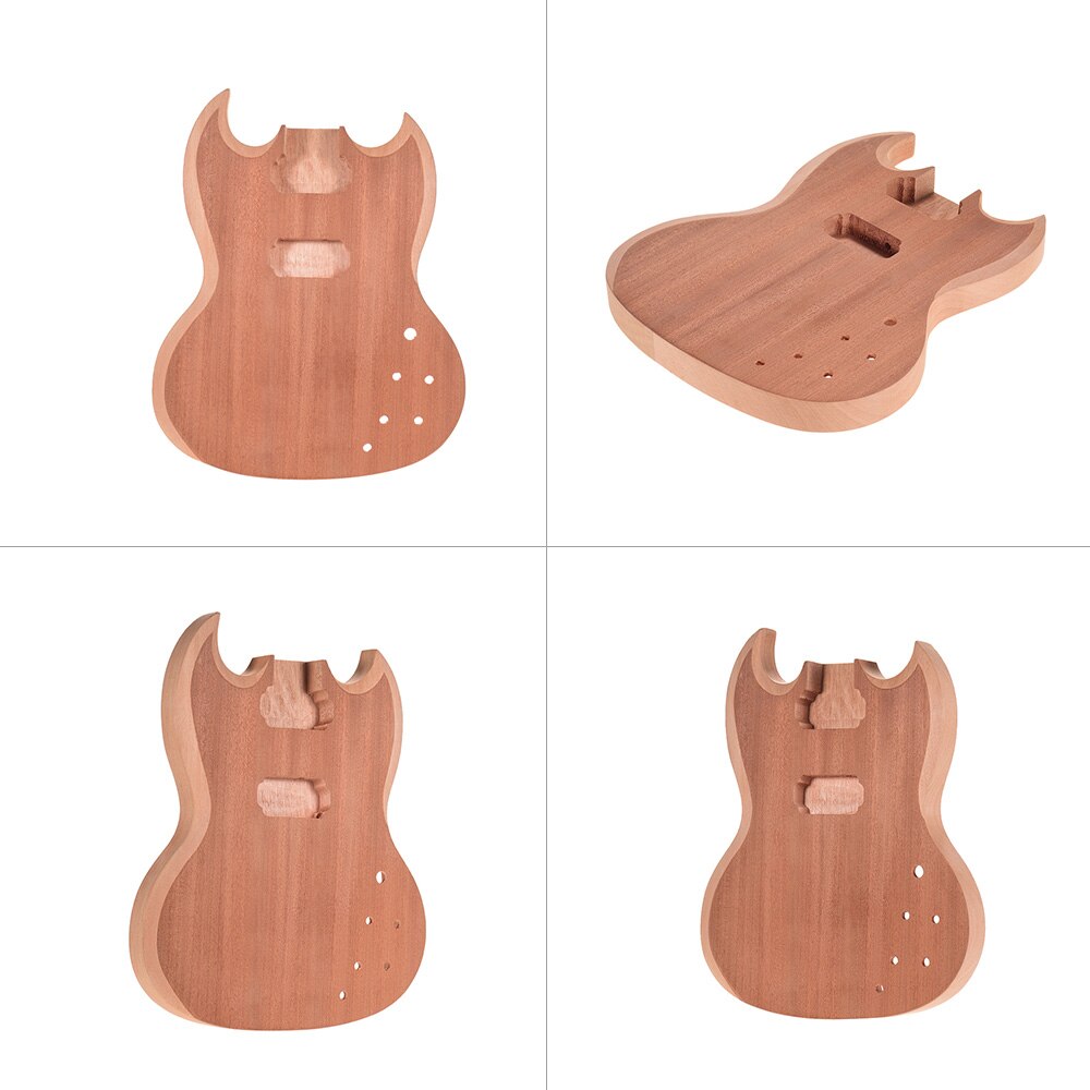Muslady guitare corps inachevé acajou bois blanc guitare baril pour SG Style guitares électriques bricolage pièces guitare accessoires