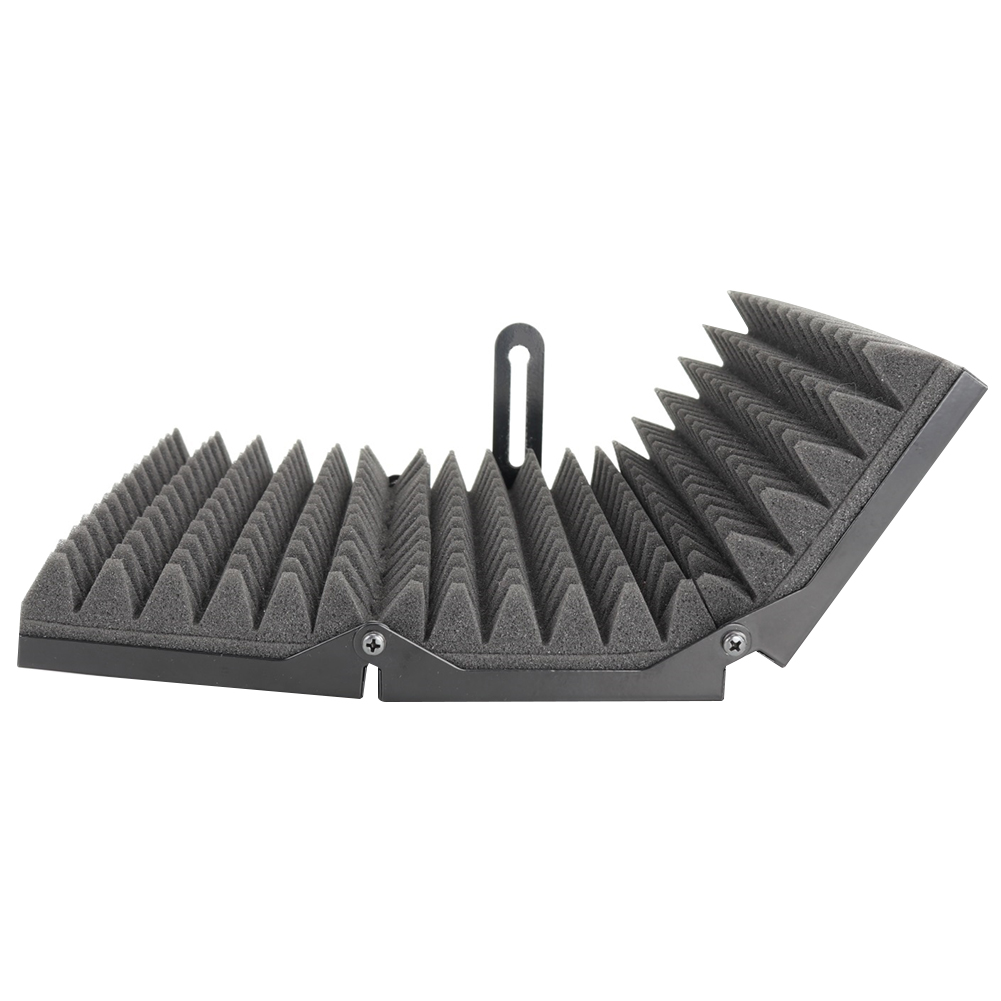 Acoustic Foldable Compact Filter Microphone Isolation Shield Adjustable Tabletop Soundproof With Tripod Stand Easy Install