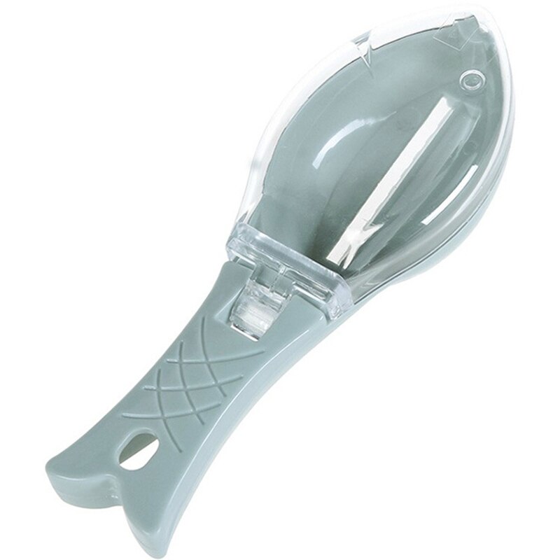 Grattoir pour enlever les écailles de poisson rapidement,outil de raclage, couteau de nettoyage, pincettes, accessoires de cuisine, détartreur, nettoyeur, gadget: Bleu