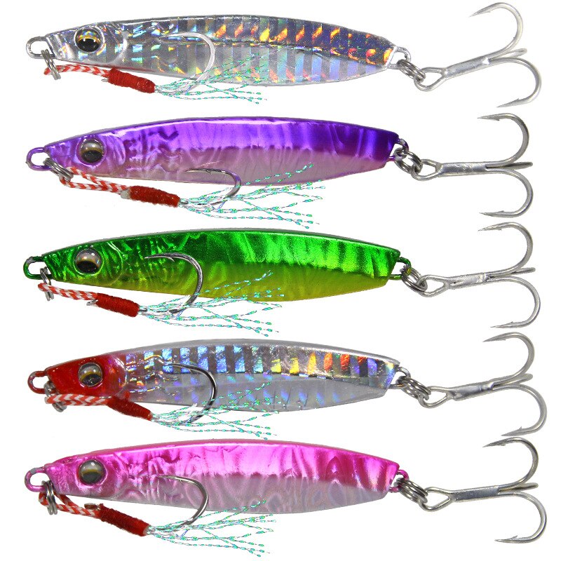 Fishing Tackle Sequin Fishing Lure Bait Tog-heavy Slow-shaking Blade Iron Plate Sea Fish Mackerel Tackle Bait For Fishing