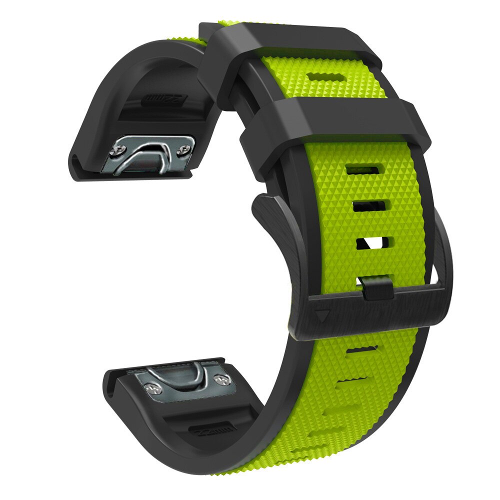 26mm Sport Silicone Watchband Wriststraps for Garmin Fenix 6X Pro 5X Plus 3 3HR Easy Fit Quick Release wirstbands Correa: G