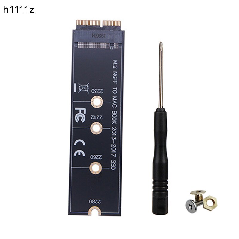 Convertidor de adaptador SSD M.2 NVME para MacBook Air , , , , A1465, A1466 Pro, A1398, A1502, A1419, 2230-2280, NVME/AHCI, M.2