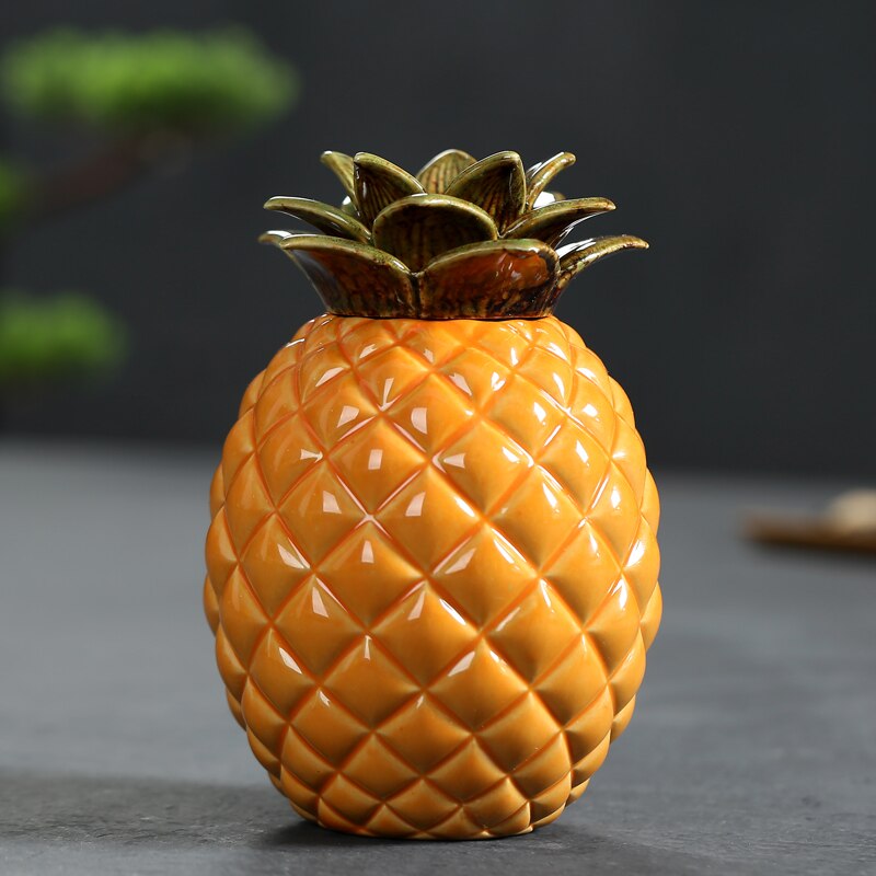 Jia-gui luo ananas te dåser keramisk forseglet opbevaring dåse te dåser pu'er te emballage æske te æske  d067