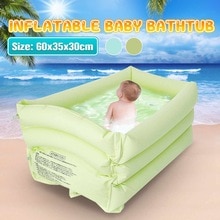 Portable Bathtub Inflatable Bath Tub Baby Tub Cushion Warm Keep Warm Folding Portable Bathtub Bath Shower Tool