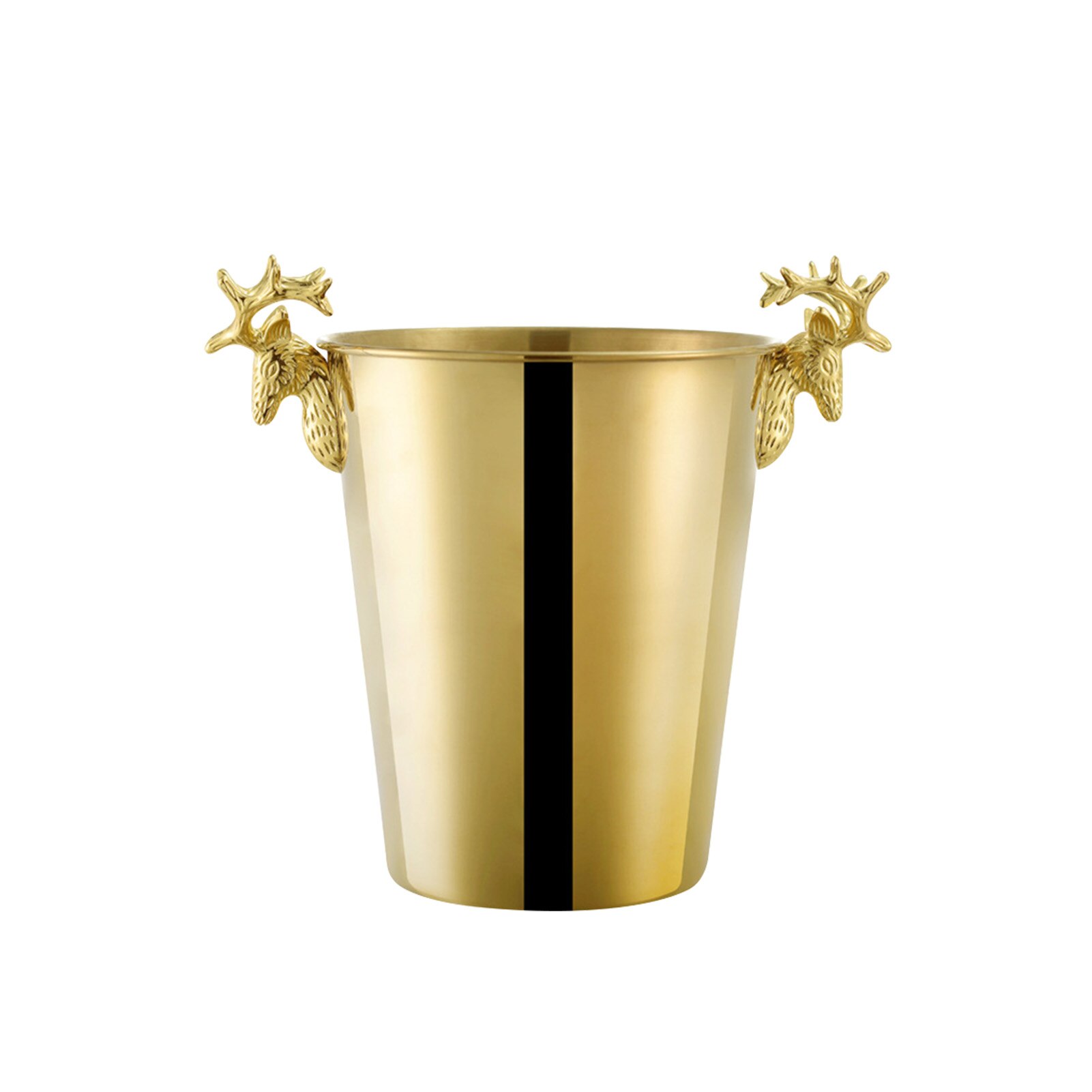KTV-enfriador de botellas de vino, Enfriador de cerveza, barril de hielo de plata, oro, estilo europeo, barril de champán, cabezal de ciervo, cubo de hielo: Gold 3L