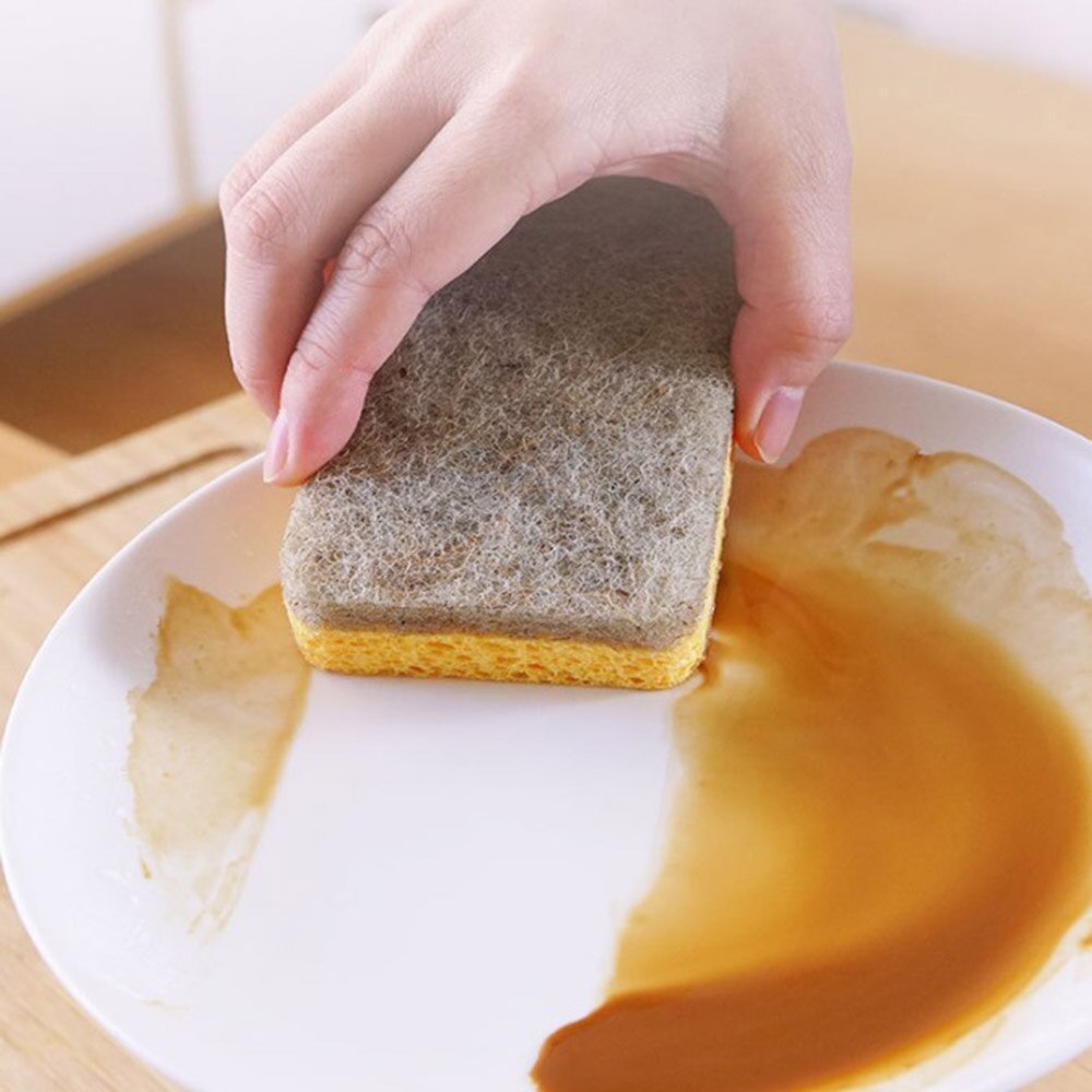 Schotel Loofah Spons Biologisch Afbreekbaar Schrobben Kokos Sponzen Kokosnoot Houten Pulp Schuursponsje Fiber Scrubber Voor Keuken