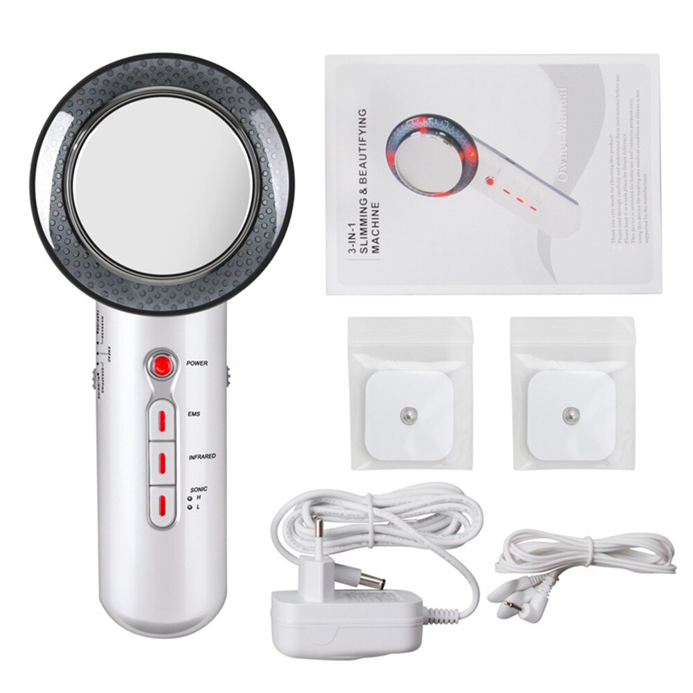 3 in 1 EMS Ultrasound Cavitation Device Electric Body Slimming Massager Fat Burner Infrared Therapy Ultrasonic Cavitation