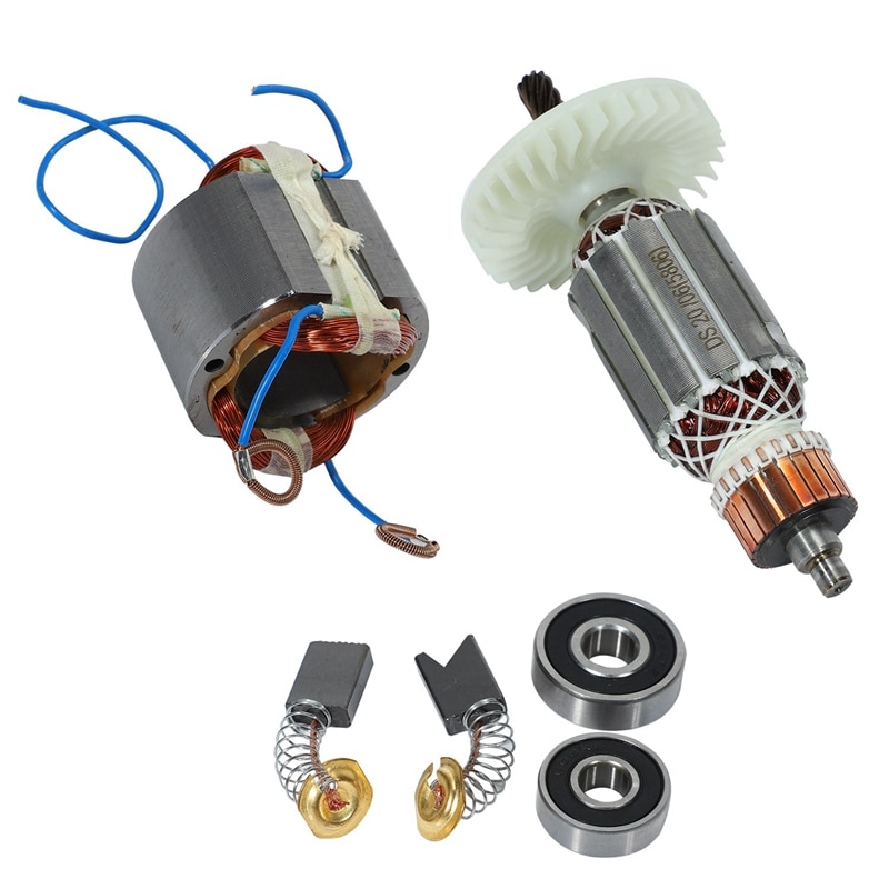AC220-240V 9 dents arbre d'entraînement électrique scie circulaire Rotor Stator pour Makita 5704R 5806R 5704RK 518629-3 516489-7 5806B