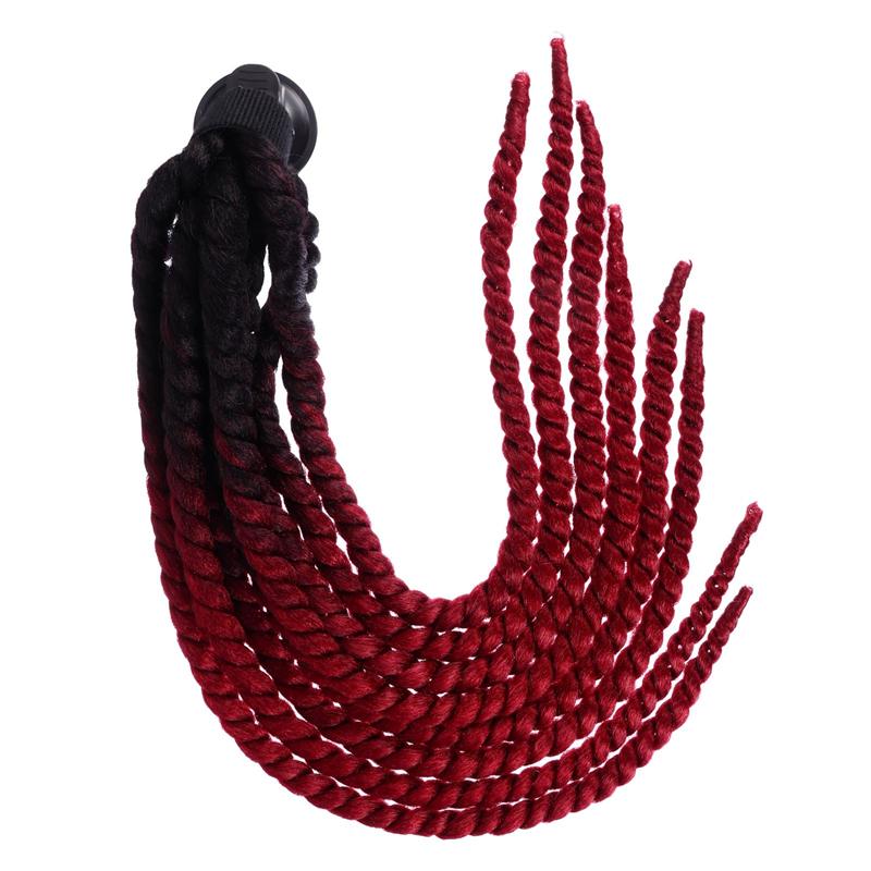 Casco de motocicleta para mujer, trenzas, peluca para cascos de moto: F