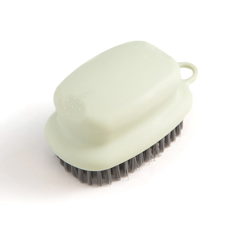 Hængelig blød børstet tøjbørste lille børste til husholdningssko vask multifunktionel rengøring dekontamineringsbørste: G
