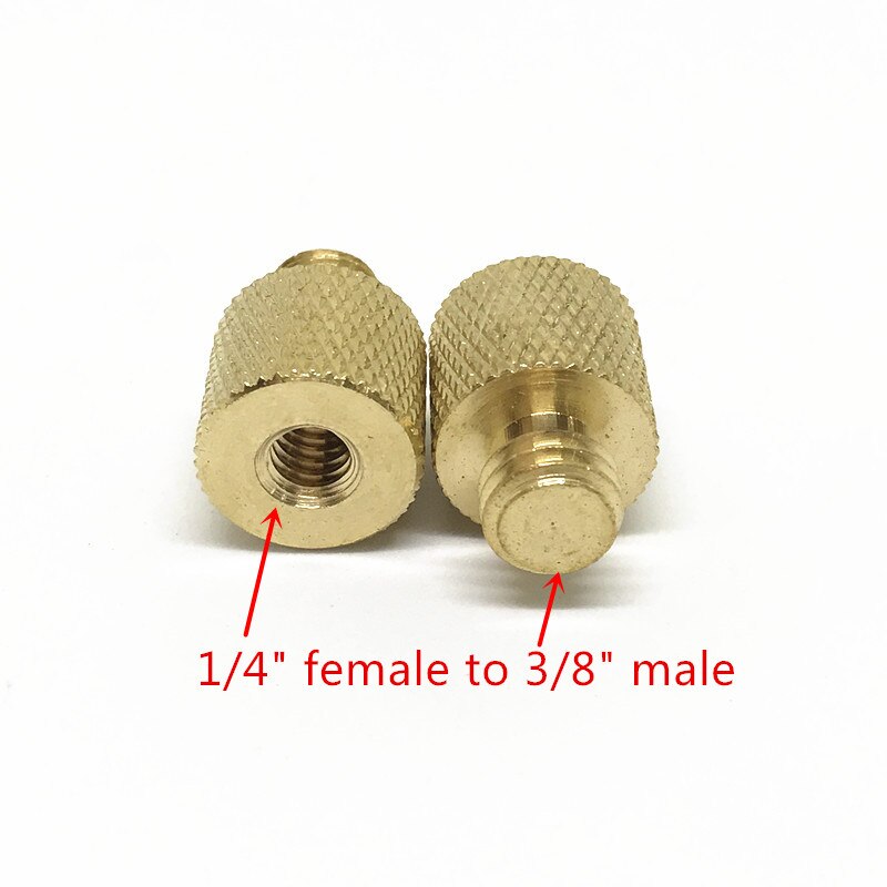 Jadkinsta Koper 1/4 3/8 Mannelijke Of Vrouwelijke Adapter Schroef Camera Statief Balhoofd Monopod Flash Light Stand Mount Schroef adapter: WAP0067-B