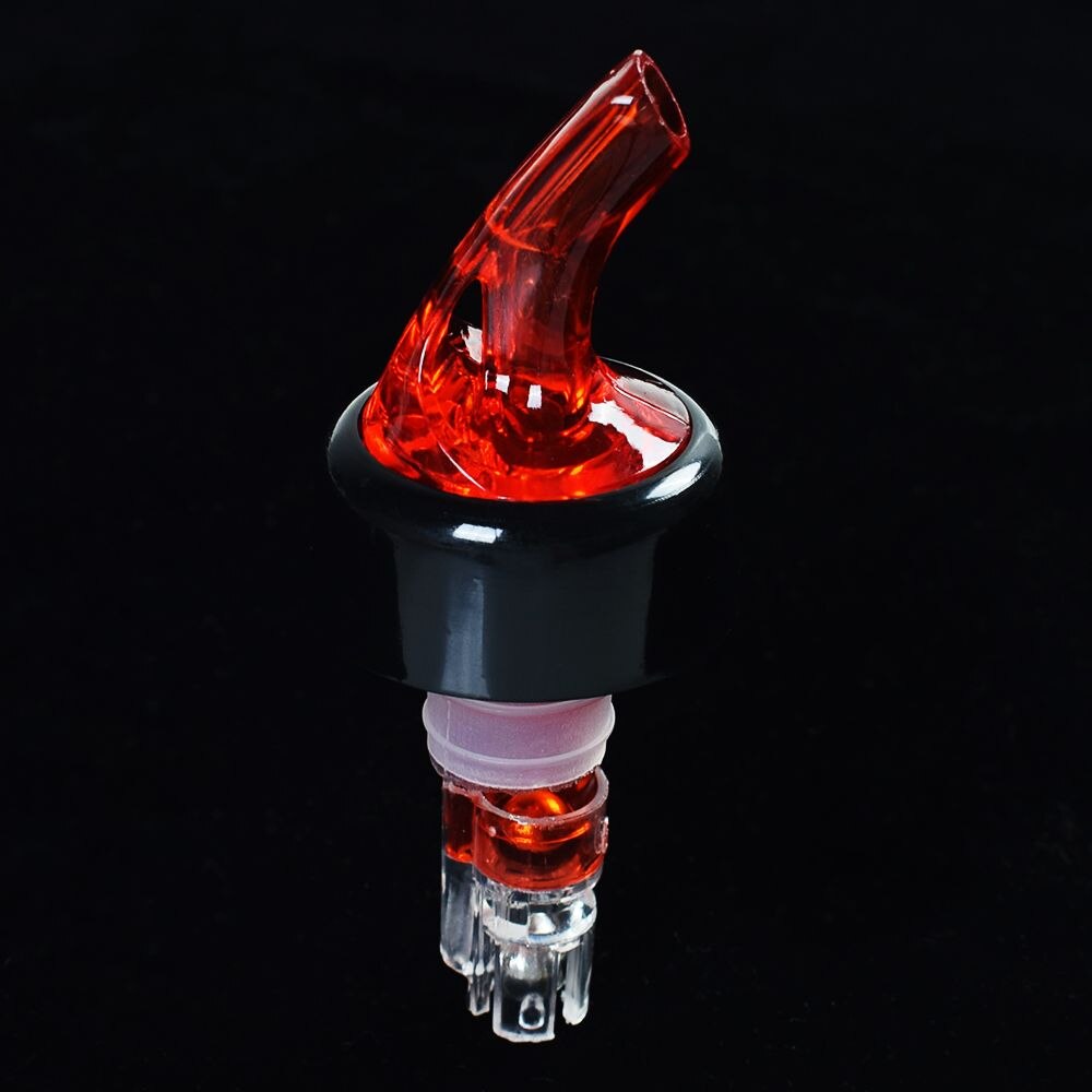 1PC 30ML Quick Shot Spirit Measure Measuring Pourer Drinks Wine Cocktail Dispenser Home Bar Tools Bottle Spout Stopper: Red