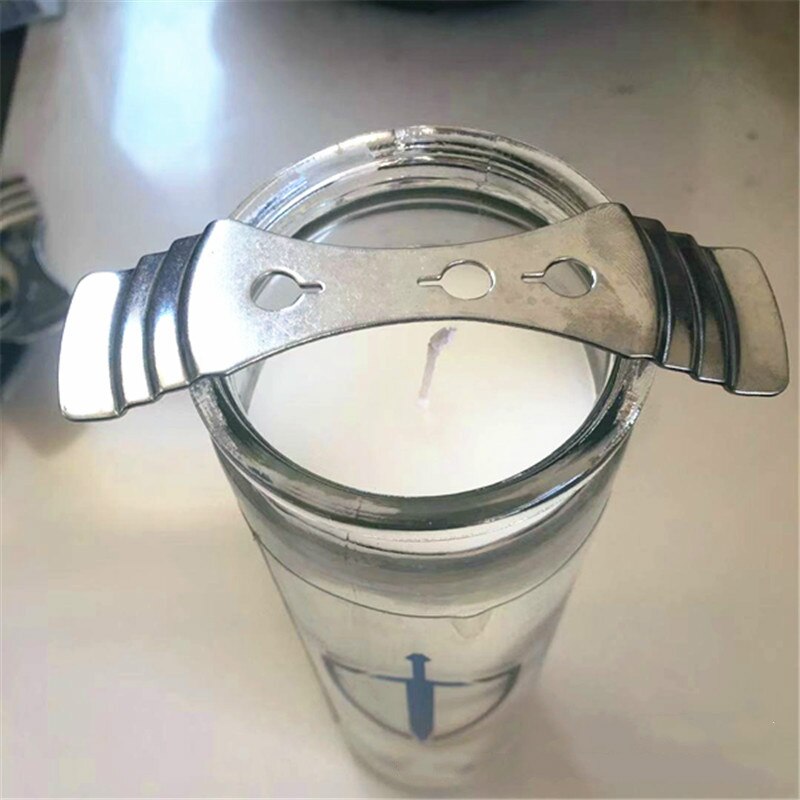 Support de mèches de bougie en métal, centrage de bougie, fournitures de fabrication de cire, support de fixation pour la fabrication de bougies