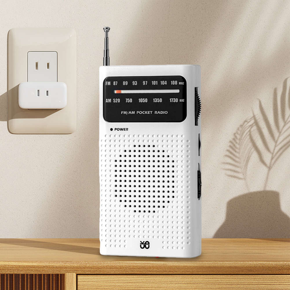 Radio AM FM 2024, Radio de bolsillo portátil con batería de primera , antena telescópica, reproductor de Radios para personas mayores en casa