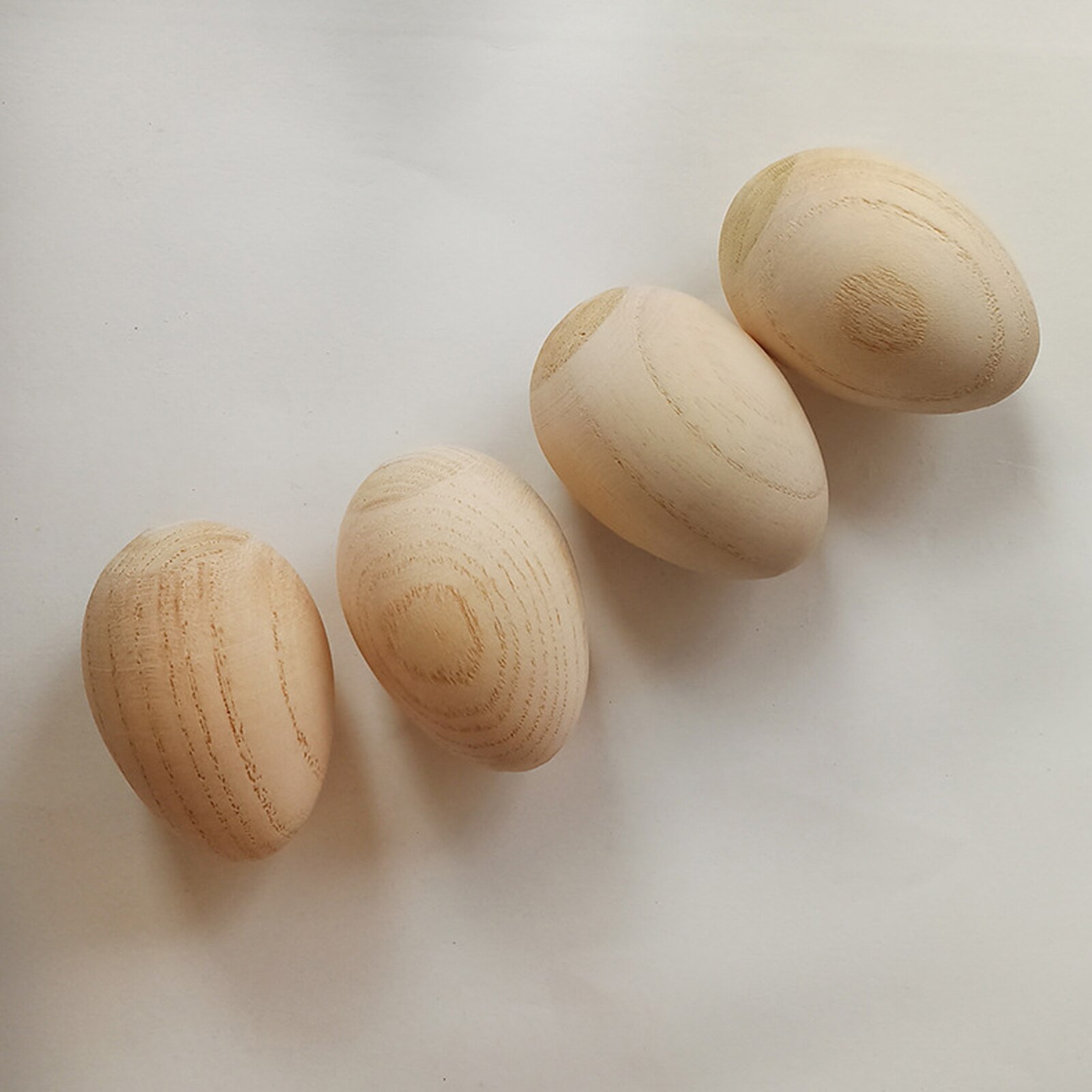 2 uds. De madera Smooth Egg-Shakers percusión infantil instrumentos musicales SONAJA rítmica para bebé niños