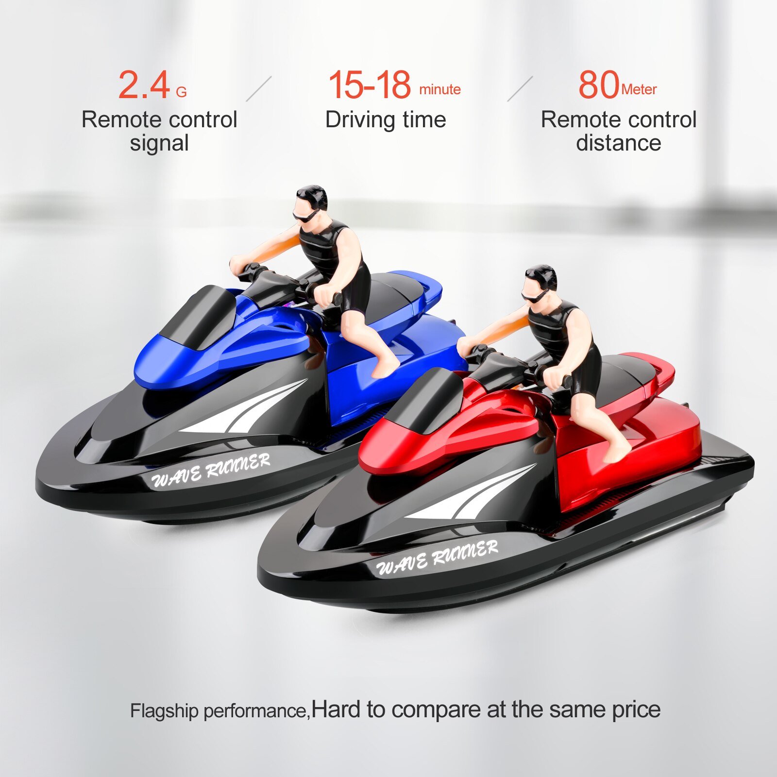 RC Speed Boat 2.4GHz Remote Control Motor Boat Speedboat Rivers And Lakes Water Toys For Pools Lakes Boys