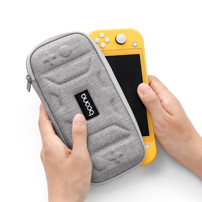 Opbevaringstaske til nintendo switch lite bærbar rejsebeskyttende eva klud hård skal til nintend switch lite etui 2 farver