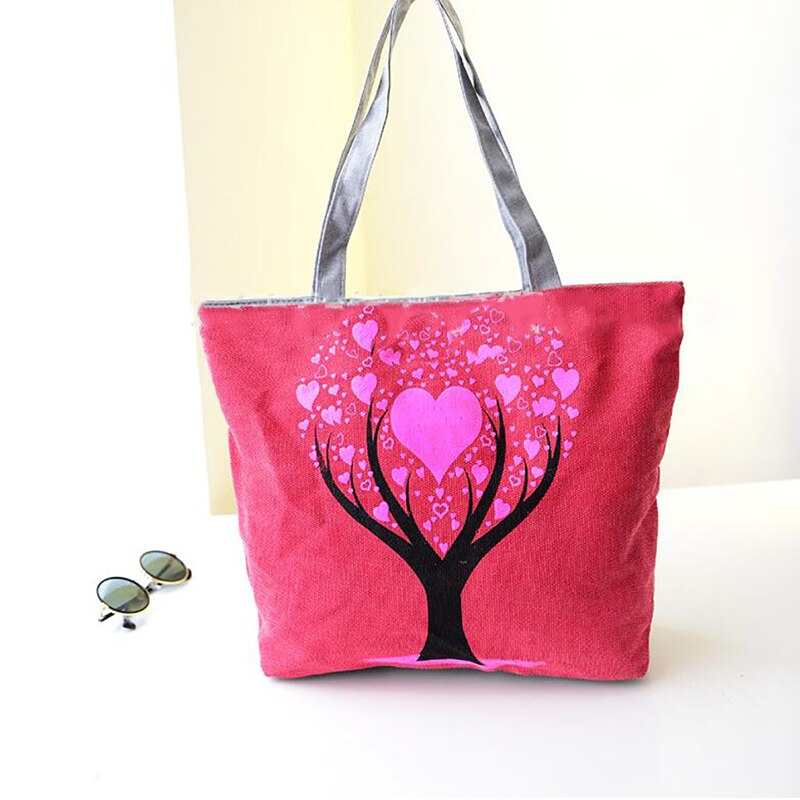 Nachtmarktkraam levering van goederen tas handtas een schouder canvas tas schuim martin doek goedkope damestas: Rood