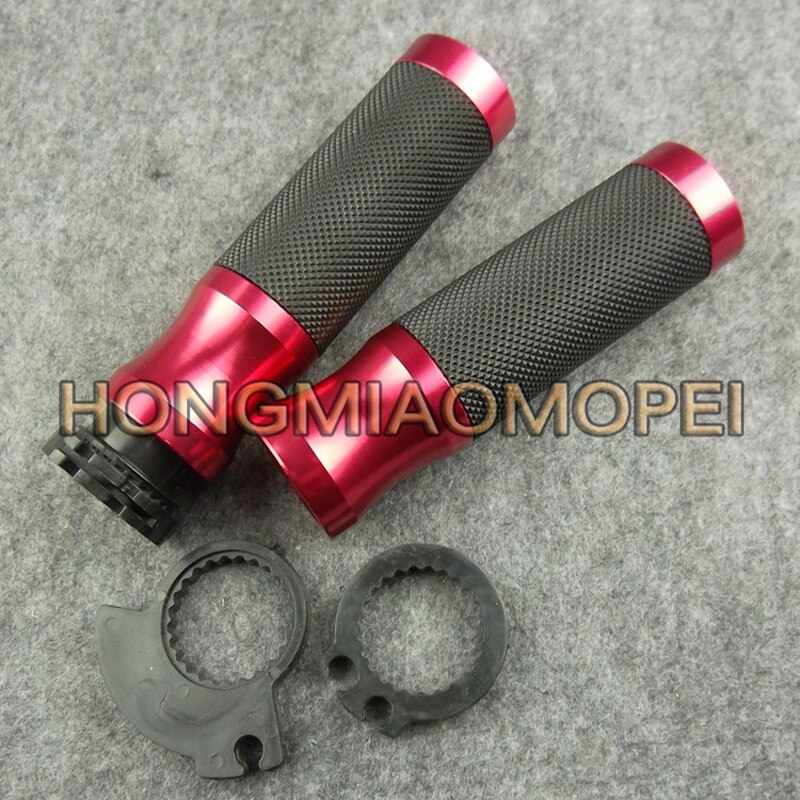 Guidon Moto,Guidon Velo Universal 22mm 7/8 Barre de poignée de 7/8 pour moto Alliage d'aluminium rétro moto noir de guidon de guidon Scooter Vintage Barres Moto bar (Color