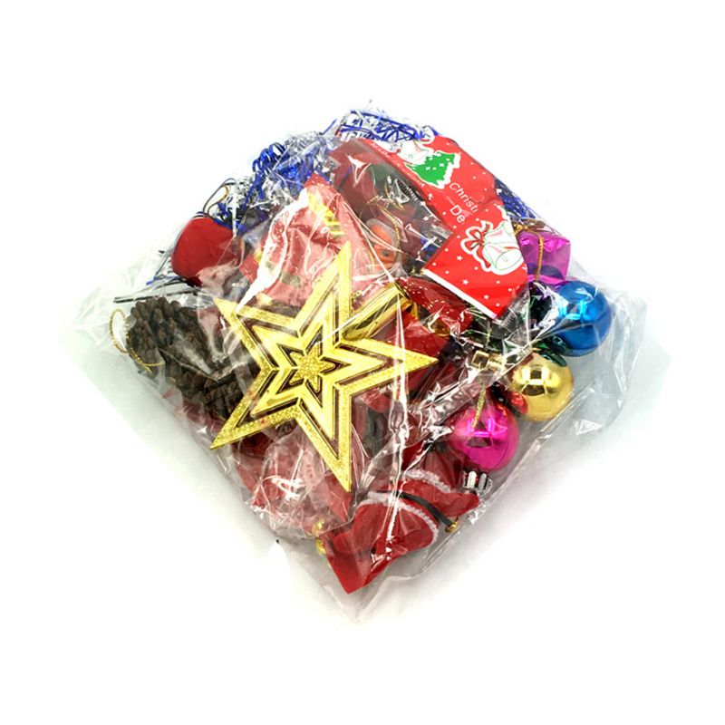 Mini Christmas Tree LED Artificial Christmas Tree and Pine Cone Small Fruit Star Ornament String Light Christmas Decoration