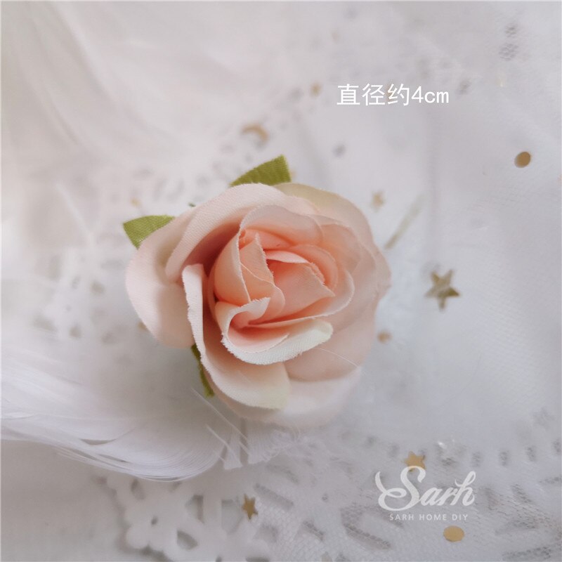 Fer fleur décoration de gâteau Sika cerf décorations joyeux anniversaire fête pour bébé douche anniversaire fournitures: 6pc pink roses