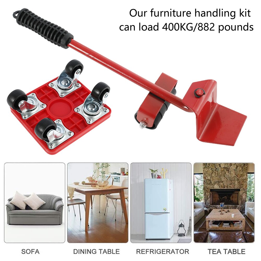 Heavy Furniture Wheels Mover Set Shifter Furniture Lifter Transport Tools with Universal Wheel Stuffs Moving Roller
