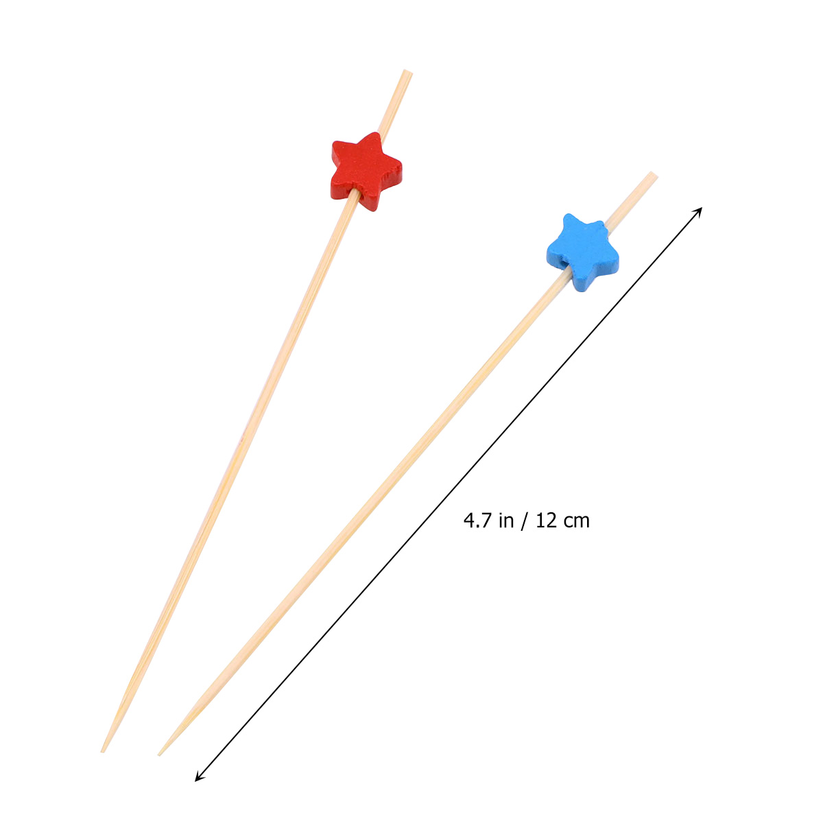 Plinthes à Cocktail jetables en forme de pentagramme faits à la main, pics d'apéritif jetables pour dîner, Banquet, mariage, 100 pièces