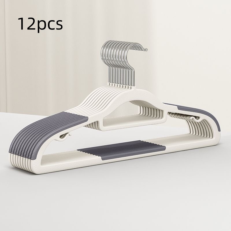 Plastic kleerhanger antislip volwassen thuisgebruik kledingkasthanger voor slaapkamer balkon drogen kledingrek: Army Green