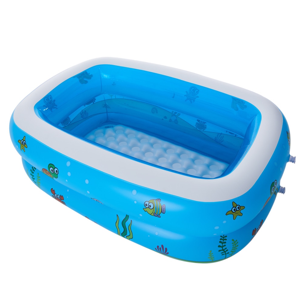 130X90X40cm Child Home Use Paddling Pool Large Size Inflatable Square Swimming Pool Heat Preservation Kids inflatable Pool CD