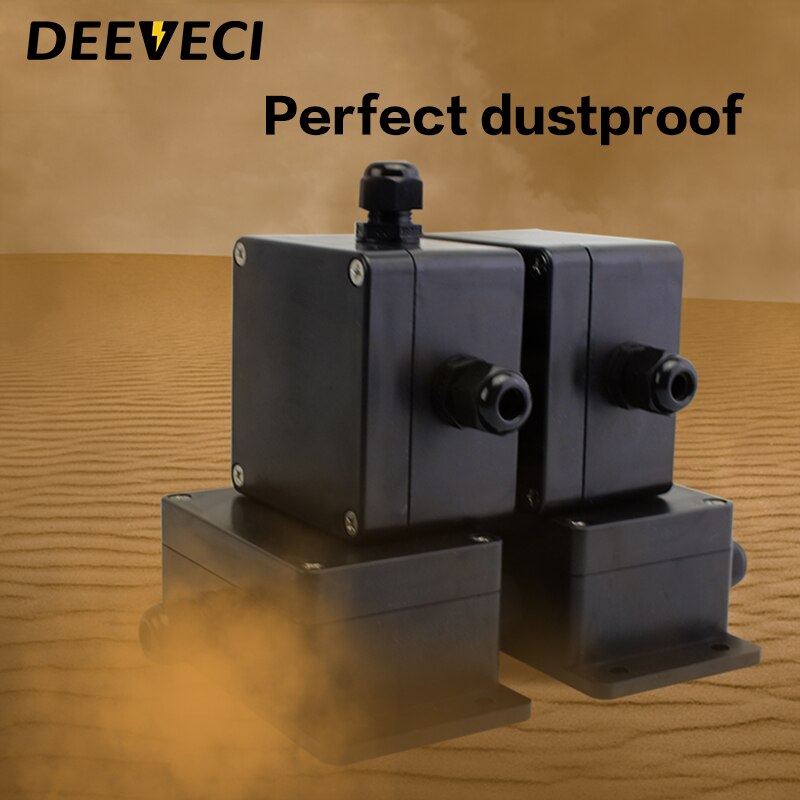 Black Outdoor Waterproof Enclosure Plastic Box Electronic Project Instrument Case Electrical Project Box Junction Box Housing