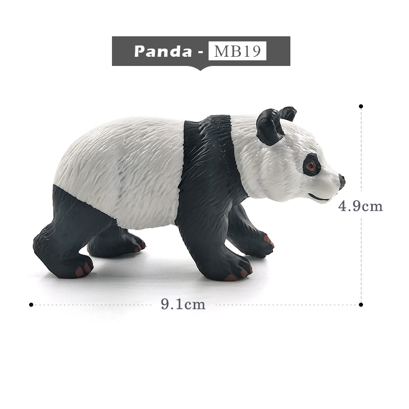 Chimpanzee Panda Crocodile blanc Koala | Modèle d'animal en forme de cygne, décoration de maison, accessoires de décoration féerique de jardin: Panda