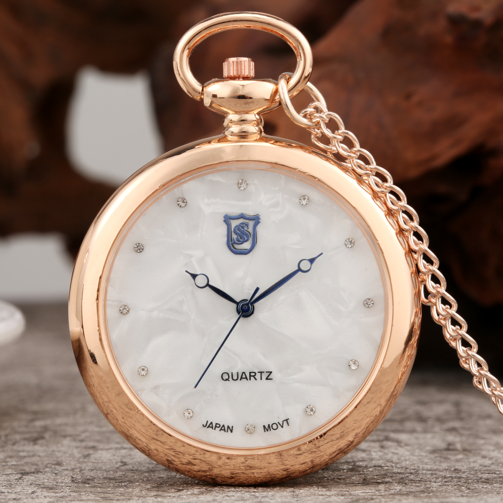 Gouden Zakhorloge Quartz Zakhorloge Universele Zakhorloge Waterdichte Japanse Quartz Arabisch Cijfer Gold Dial: pocket watch 22