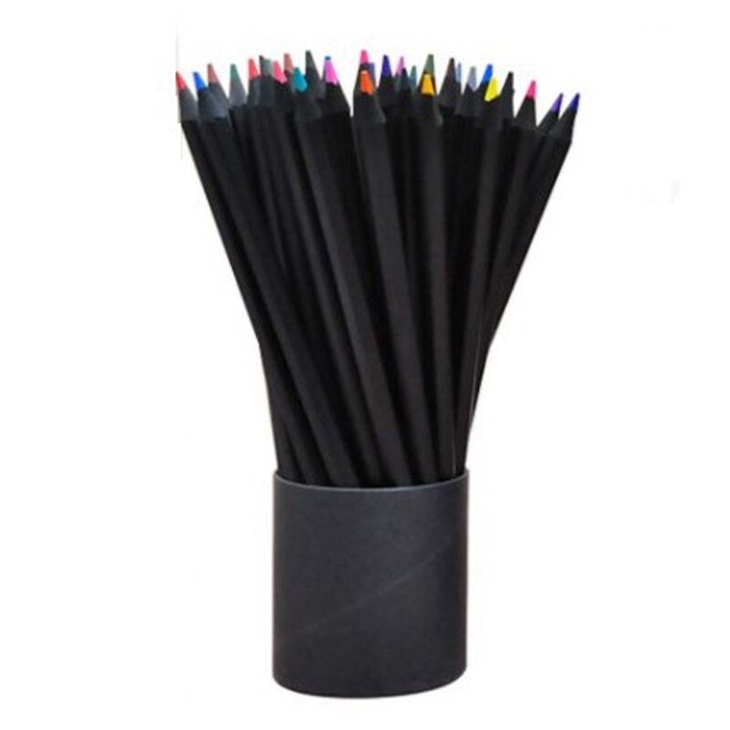 Lápis de desenho colorido de 36 pces, conjunto de lápis solúvel em água à base de óleo, sem cera, para crianças &amp; adultos esboçar, rabiscar: Default Title