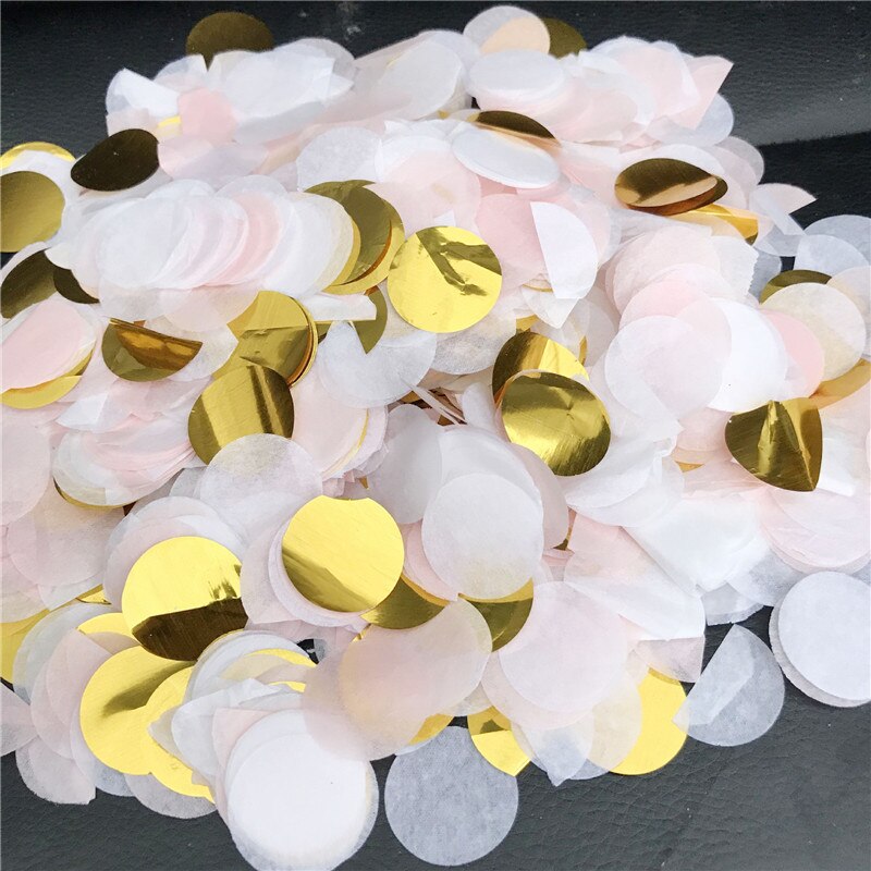 10g/pack 2.5cm Round Tissue Paper Confetti Mix Color For Birthday Party Wedding Decoration Clear Bubble Balloons Filler Confetti: 15