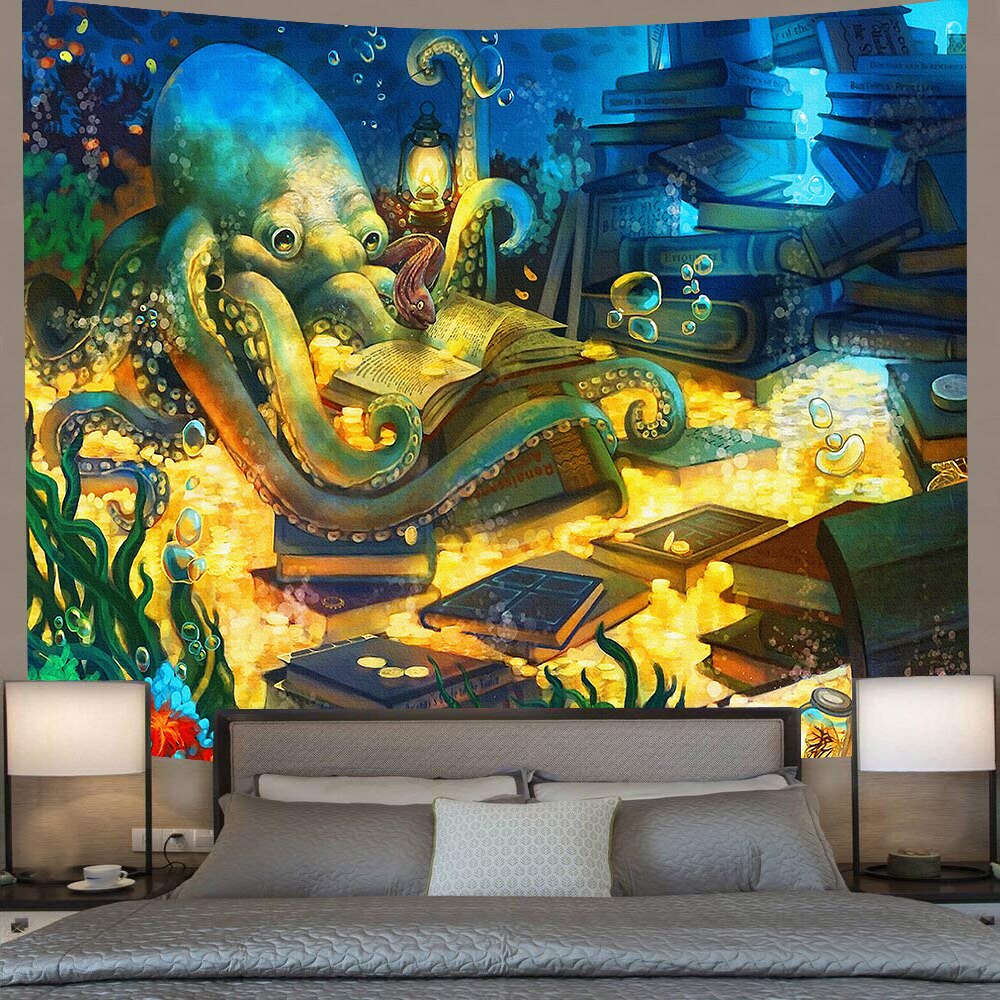 Simsant – tapisserie murale suspendue psychédélique en forme de champignon, pour salon, chambre à coucher, dortoir, couverture de maison