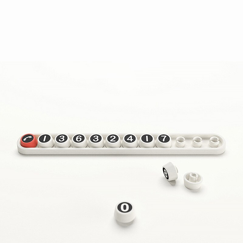 Temporary parking card Mobile phone number card Interior decoration Automobile Berth personality Car parking card: C style