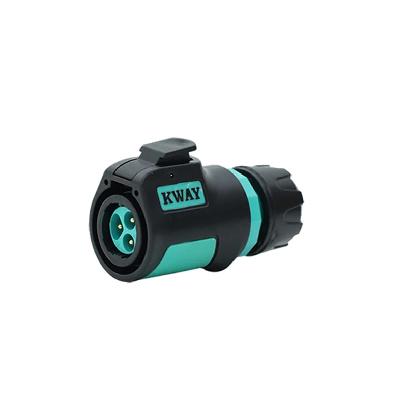 KWAY K16 Waterproof Bulkhead Electrical Connector Adapter IP68 Male Plug Female Socket Industrial AC DC Power 2 3 4 5 7 8 9 Pin: Orange